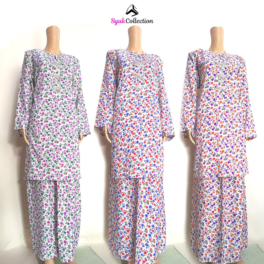  Baju  Kurung  Pesak Tradisional Johor  Ironless BKP08 