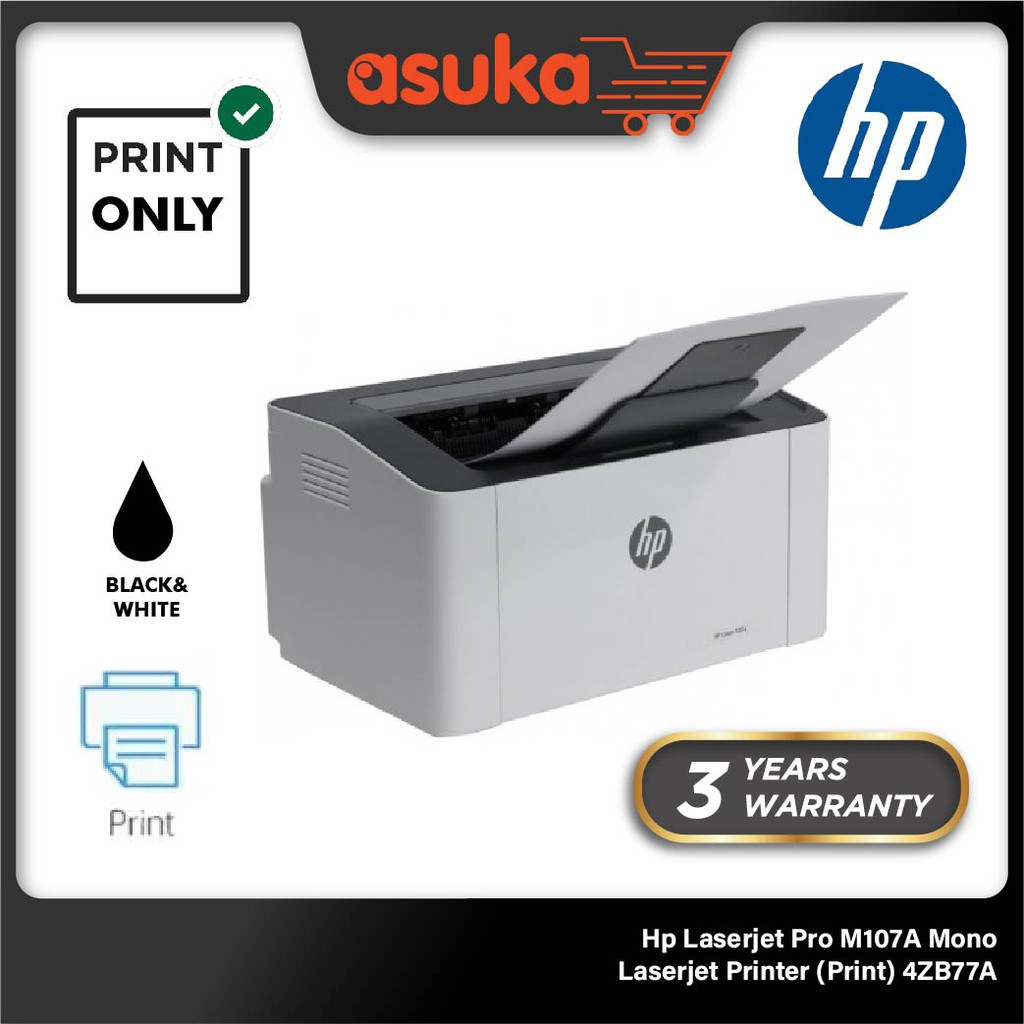 Hp Laserjet Pro M107A / 107A Mono Laserjet Printer (Print) 4ZB77A