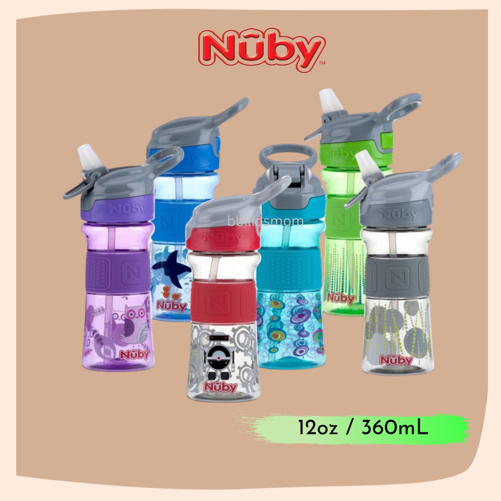 NUBY Thirsty Kids Flip-it Reflex With Soft Silicone Spout 12oz/360mL ...