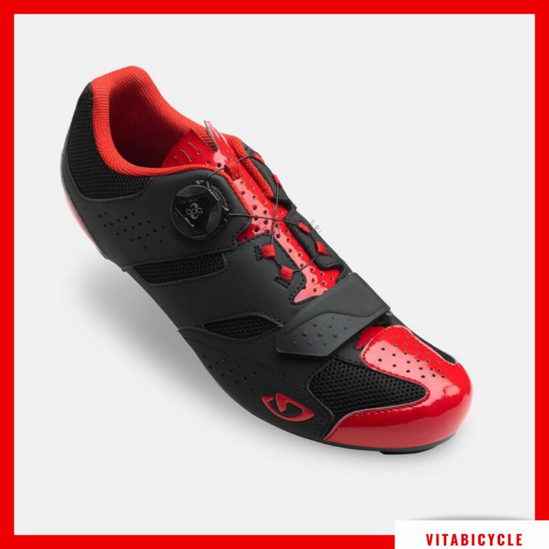 Readystock Giro Savix For Road Cycling Shoes Color Bright Red/ Black
