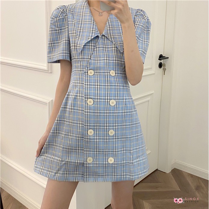 checkered polo dress