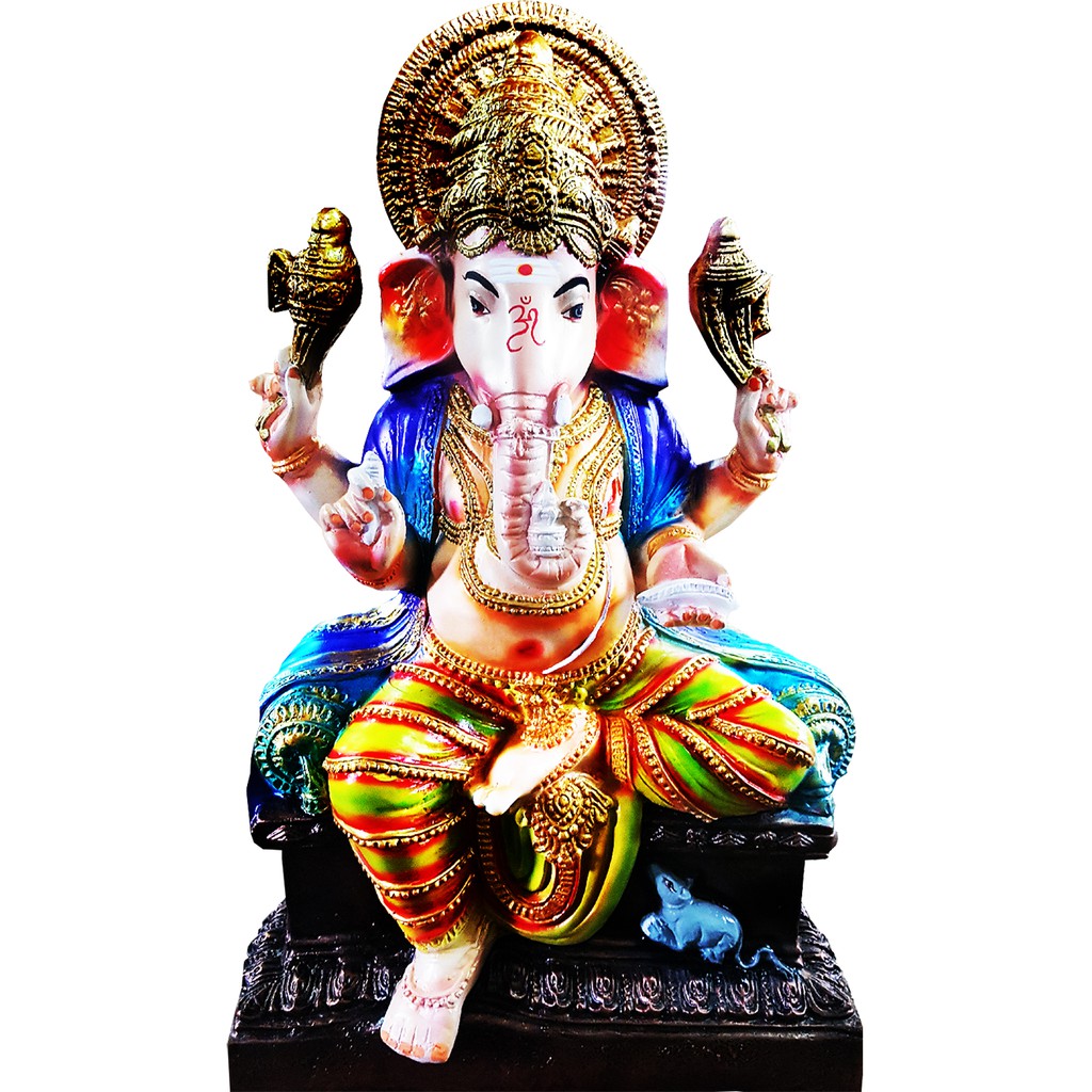 Lord Shakti Vinayagar Statue Colored Statue Of Lord Ganesh Ganpati 