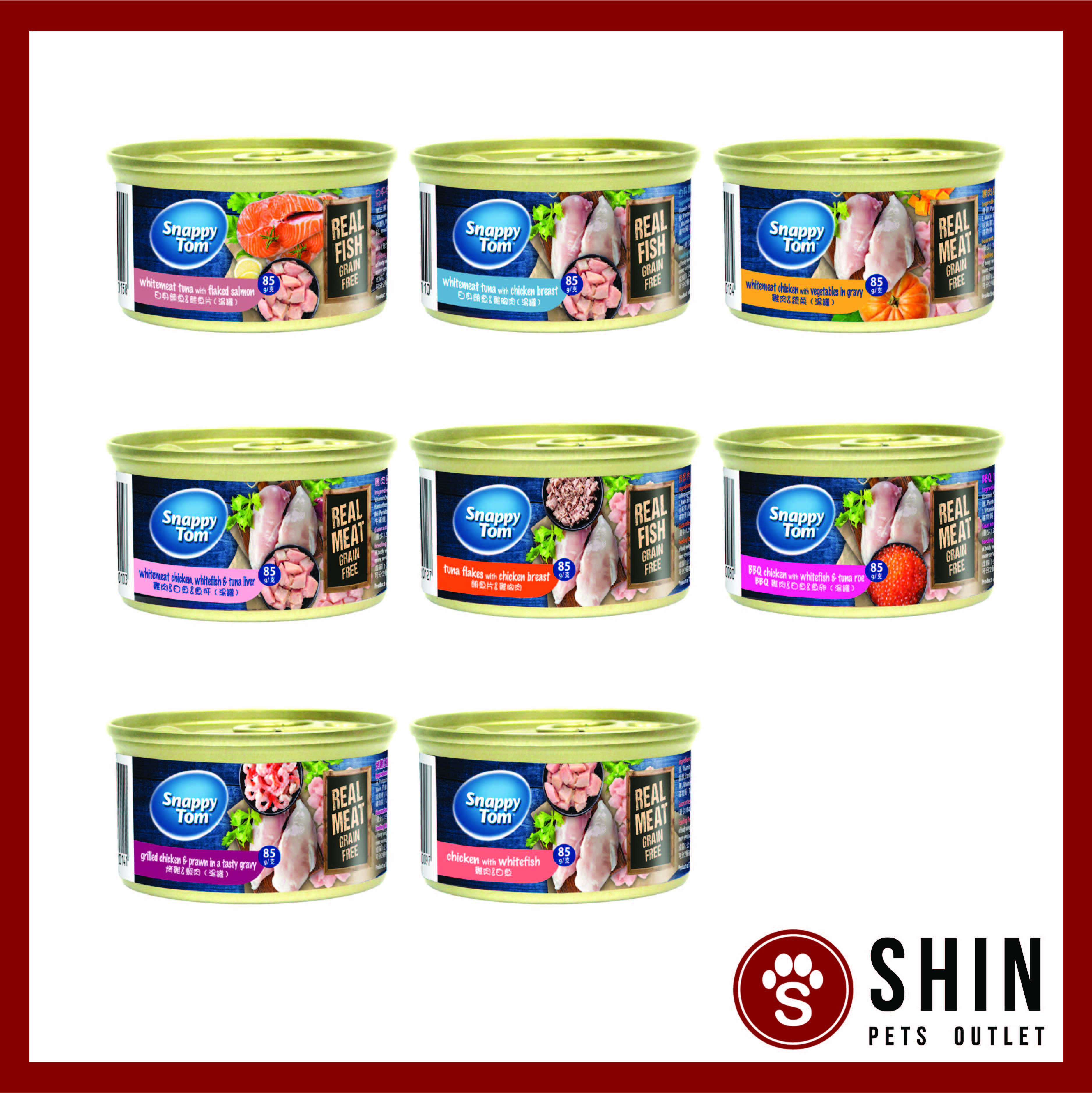 Snappy Tom Cat Canned Food ( Cat Wet Food) - 85g | Shopee Malaysia