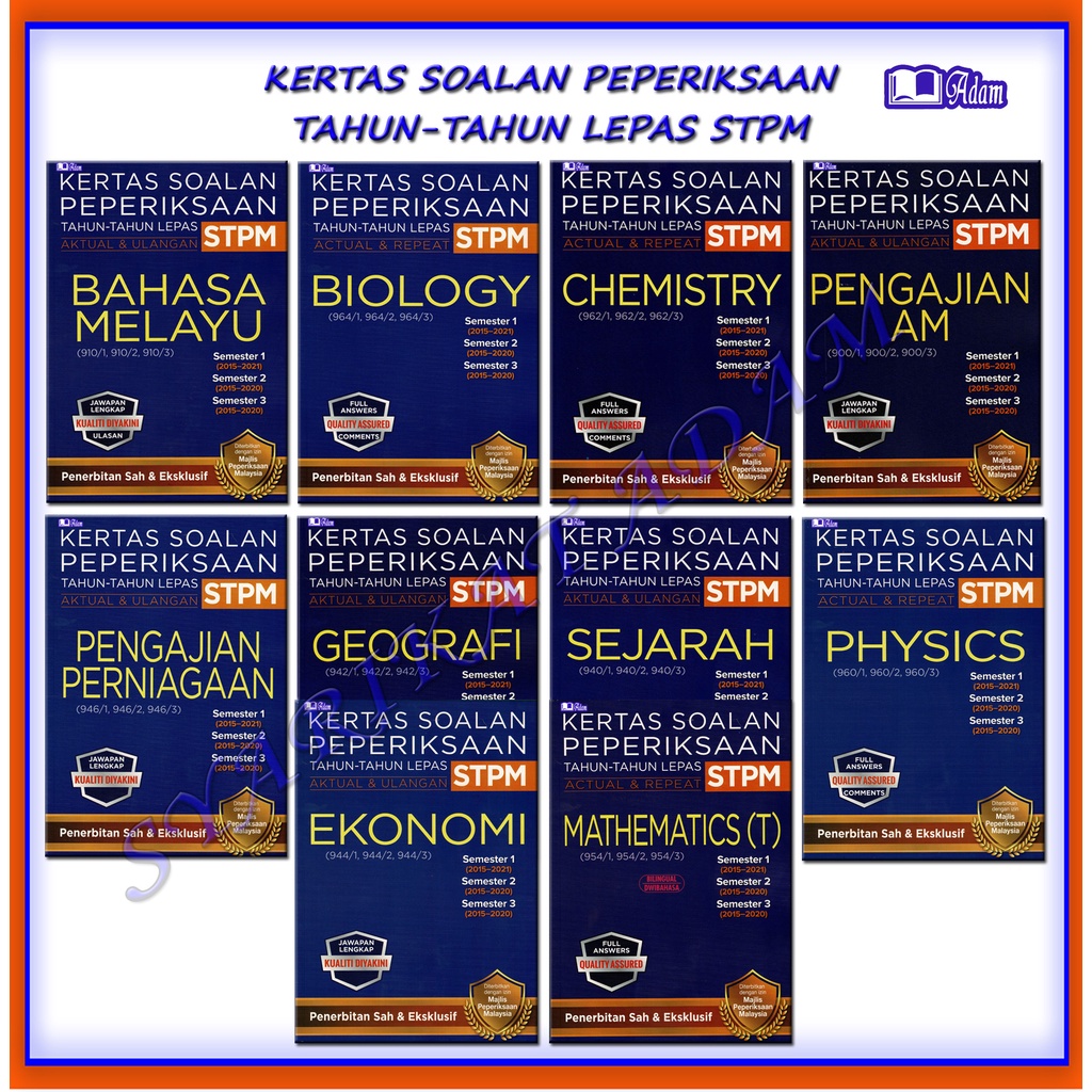 Buy Adm Buku Latihan Stpm Kertas Soalan Peperiksaan Tahun Tahun Hot