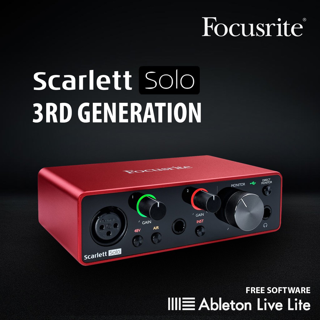 Focusrite scarlett solo mac ableton live not recognized download