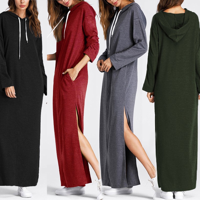 hoodie maxi dress plus size