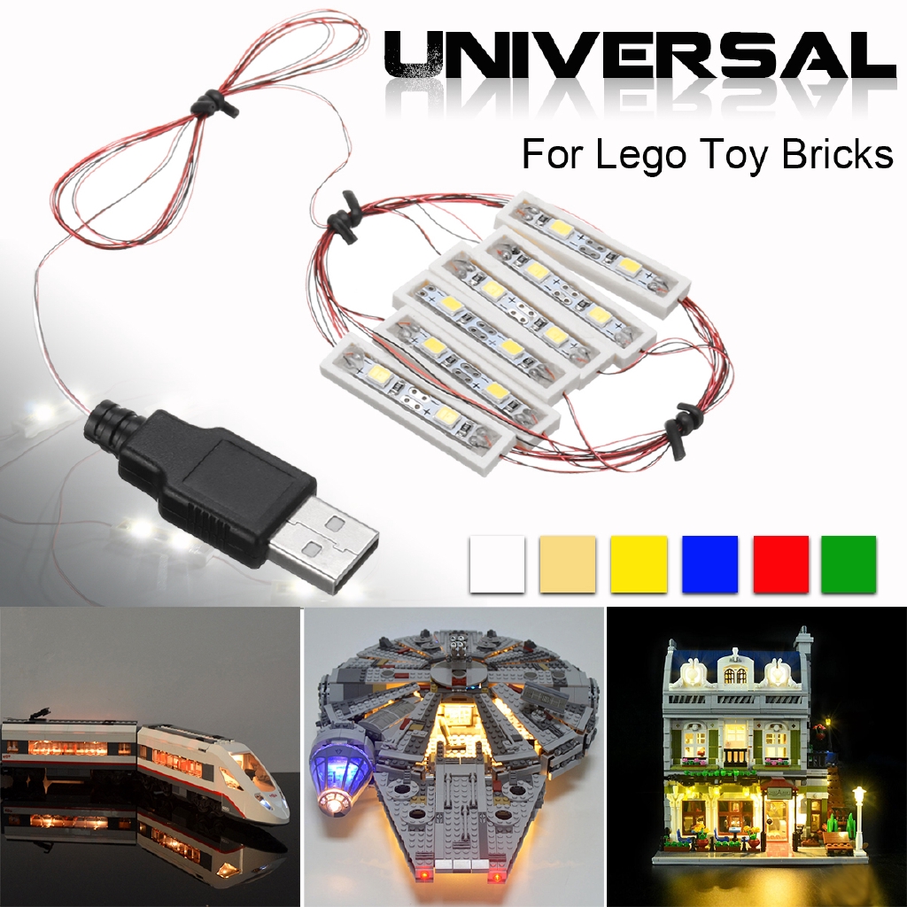 Universal DIY LED Light Lighting Kit For Lego MOC Toy Bricks Bartype