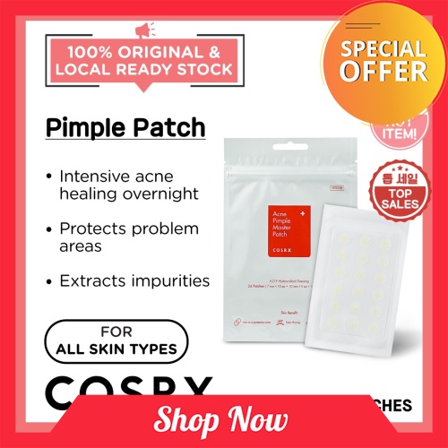 Special Offer COSRX Acne Pimple Master Patch 24s Spot Healing Overnight Breakout Treatment Korean Skincare Beauty Local