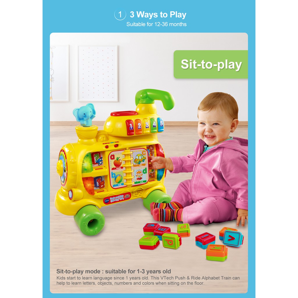 vtech push and ride alphabet train big w