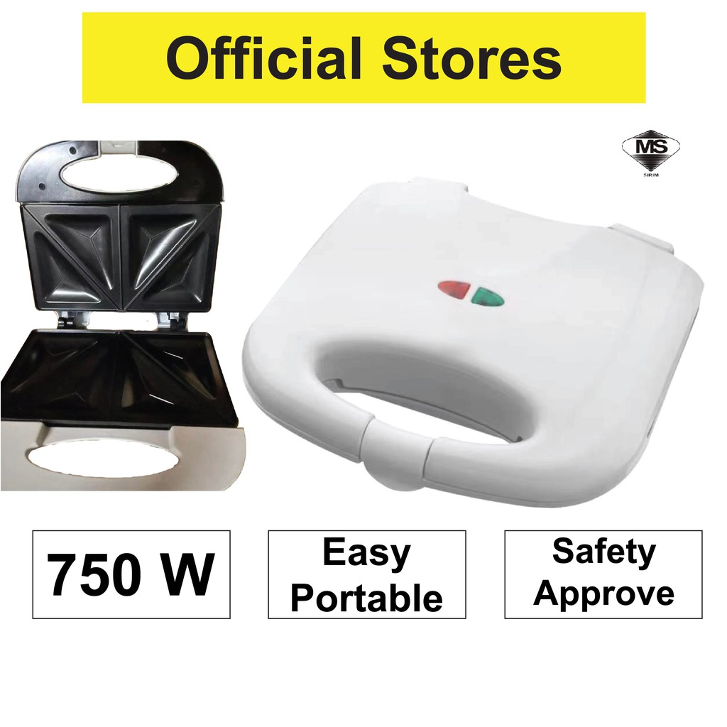 Best Electric Sandwich Bread Maker Machine Toaster 4 Slices Pembakar Roti Breakfast Bread Maker 自制三明治 早餐机 烤面包机