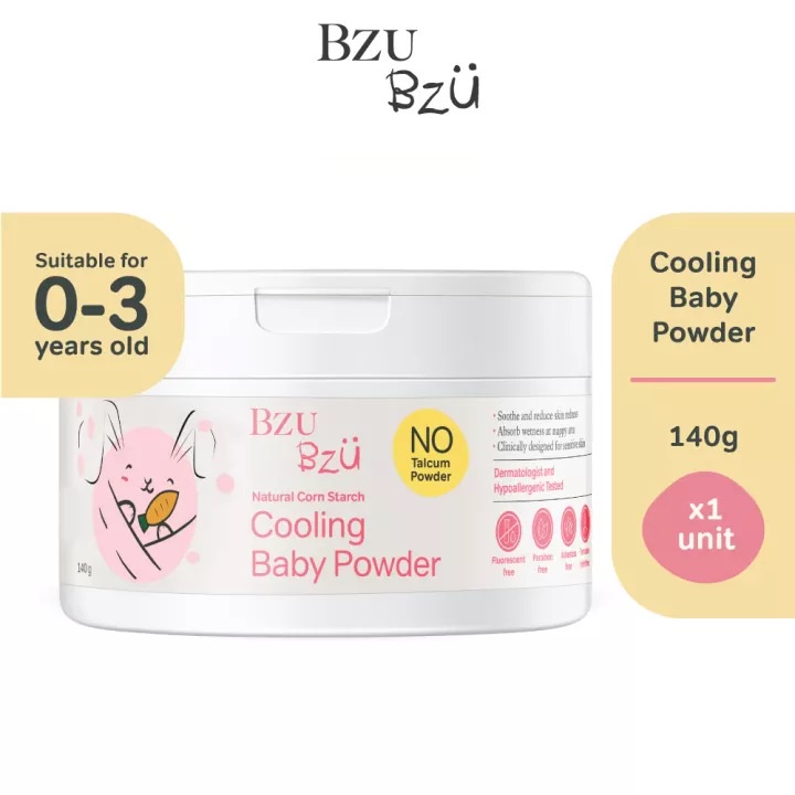 BZU BZU Cooling Baby Powder with Puff 140g
