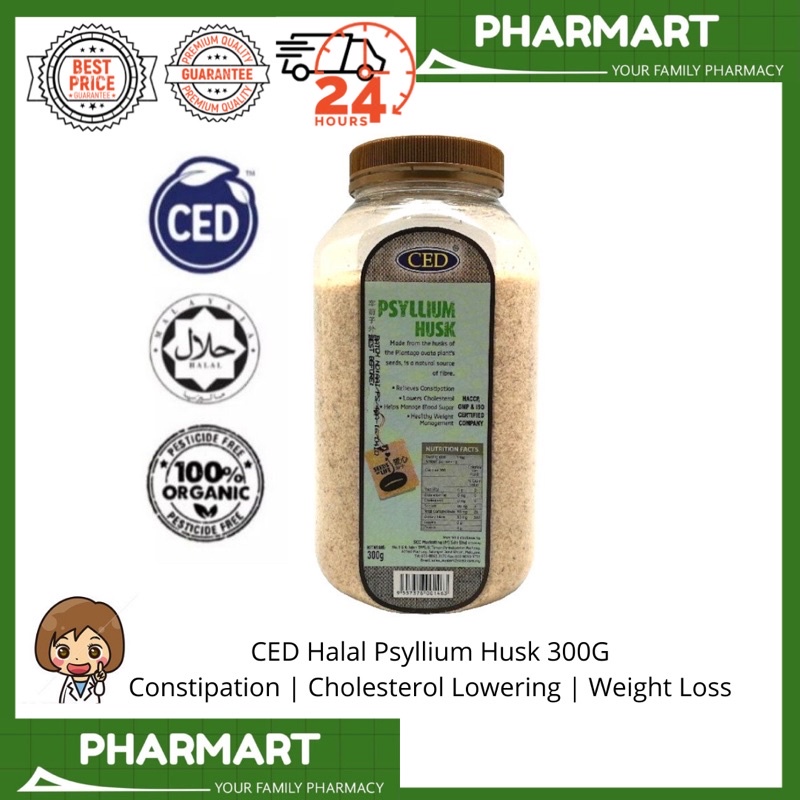 PHARMart CED NATURAL PSYLLIUM HUSK 300G Shopee Malaysia