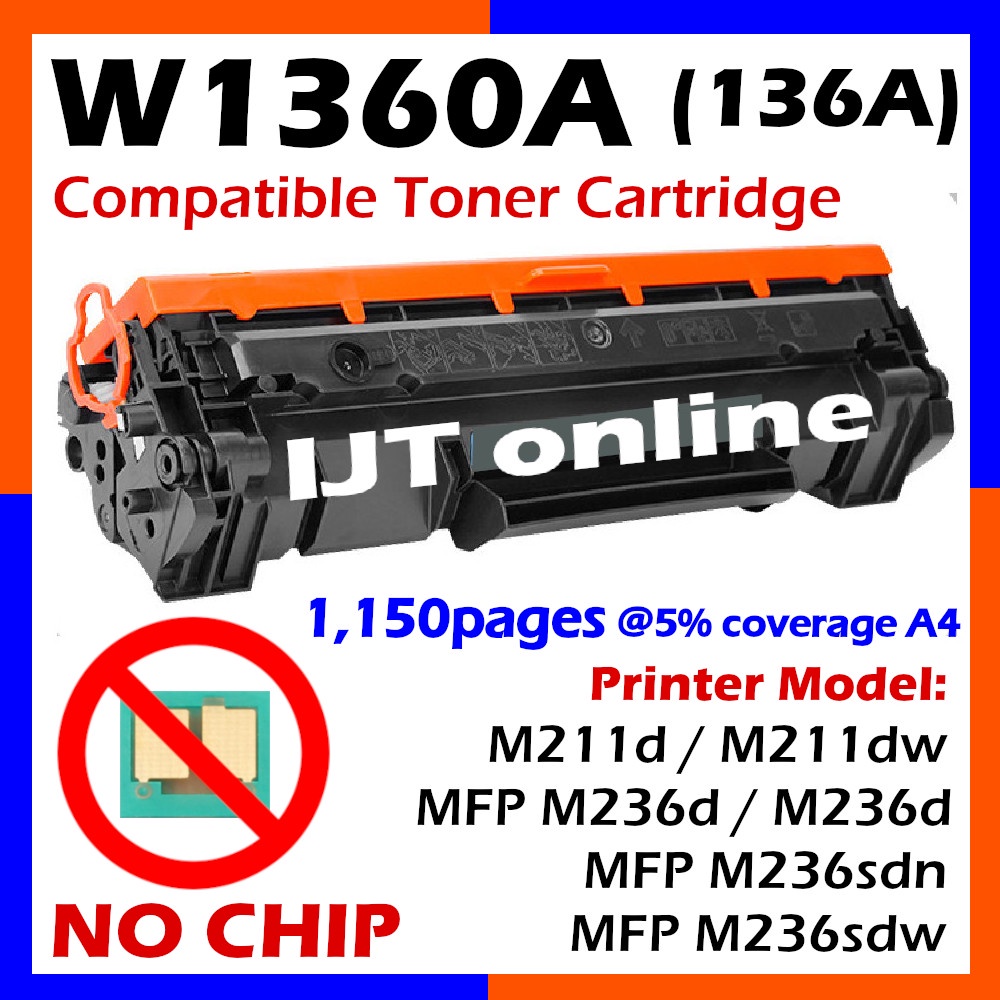 Laser Toner Compatible HP W1360A HP136A HP 136A W1360X LaserJet M211d ...