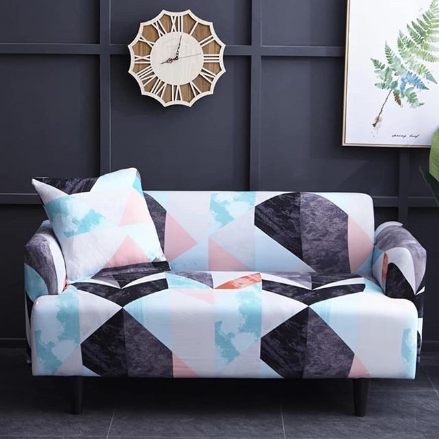 Sarung Sofa Cover 1 2 3 4 Seater Sesuai Couch Bed Cover Sofa Ikea