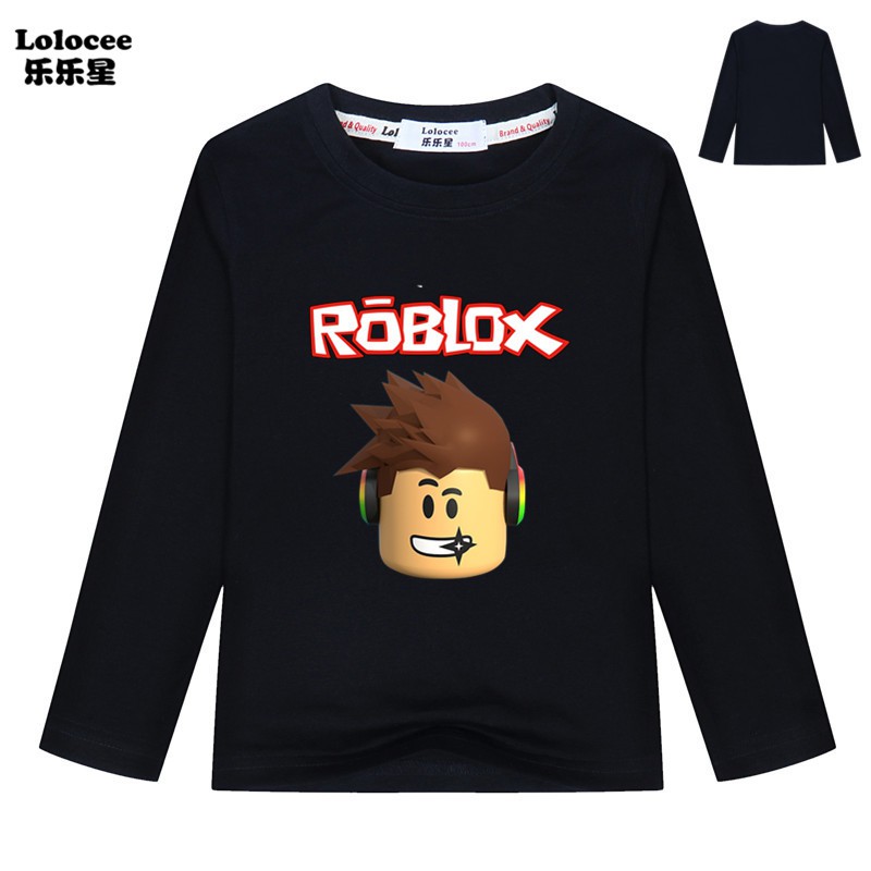 Spring Kid Boys Baby Roblox T Shirt Long Sleeve Children Cartoon Tee Costume Shopee Malaysia - baby roblox is