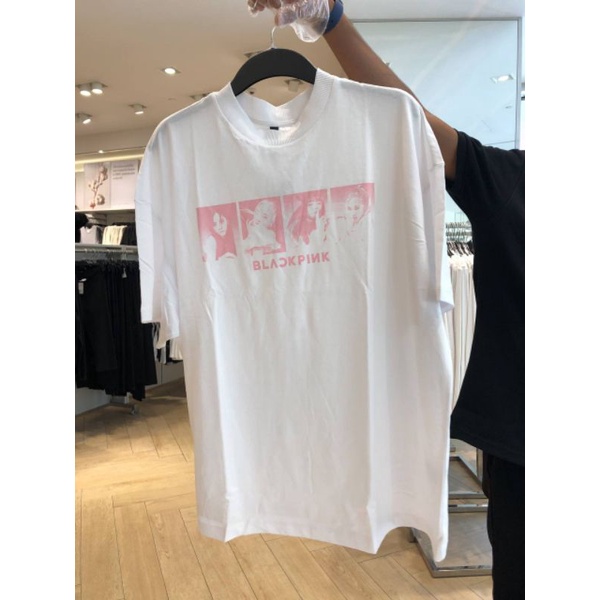 Original H&M White Blackpink Shirt | Shopee Malaysia