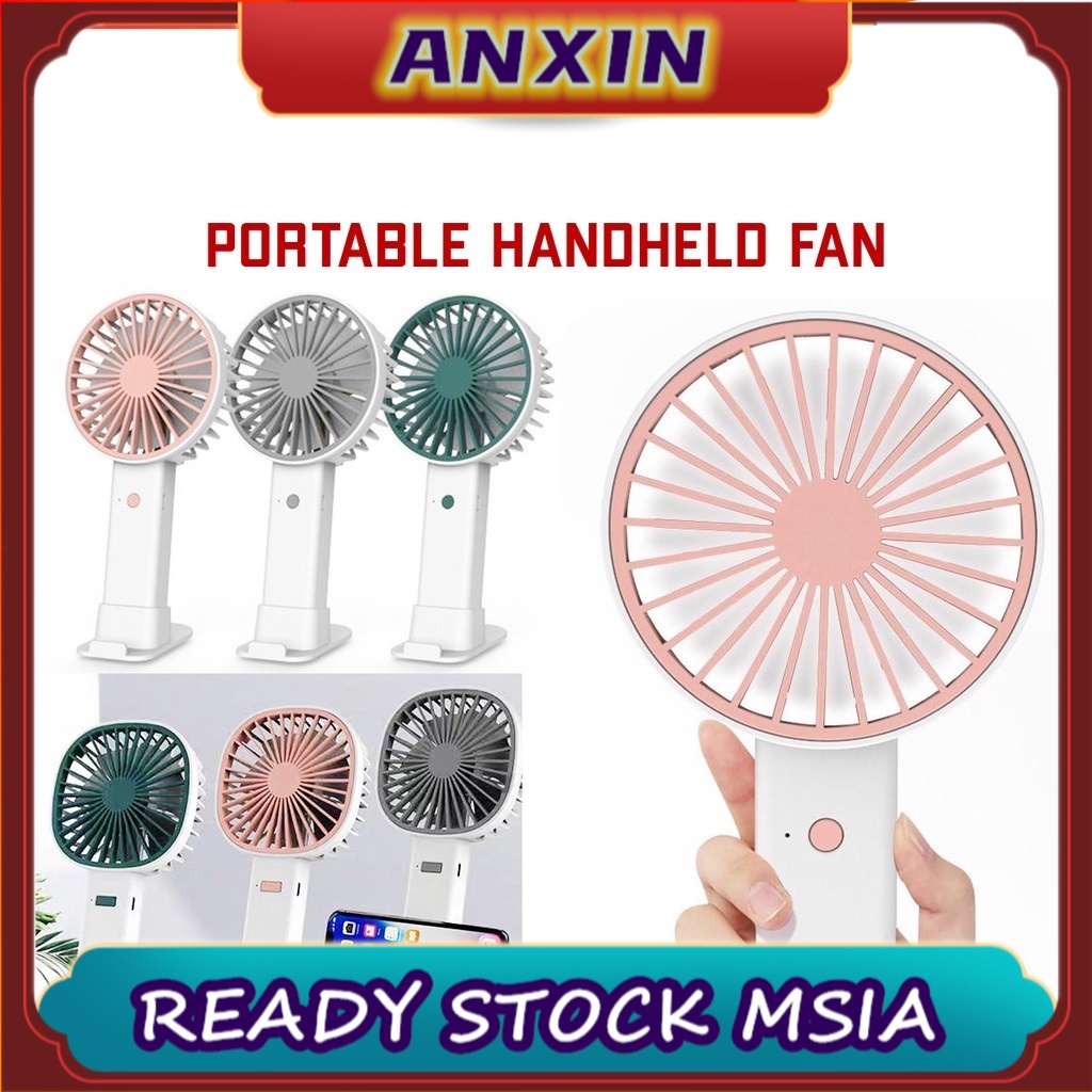 FAST SHIP✨COOL Handheld Fan P5 Mini Fan Portable Small Air Conditioner 2 In 1 Handheld Mobile Phone Holder Cooling Fan