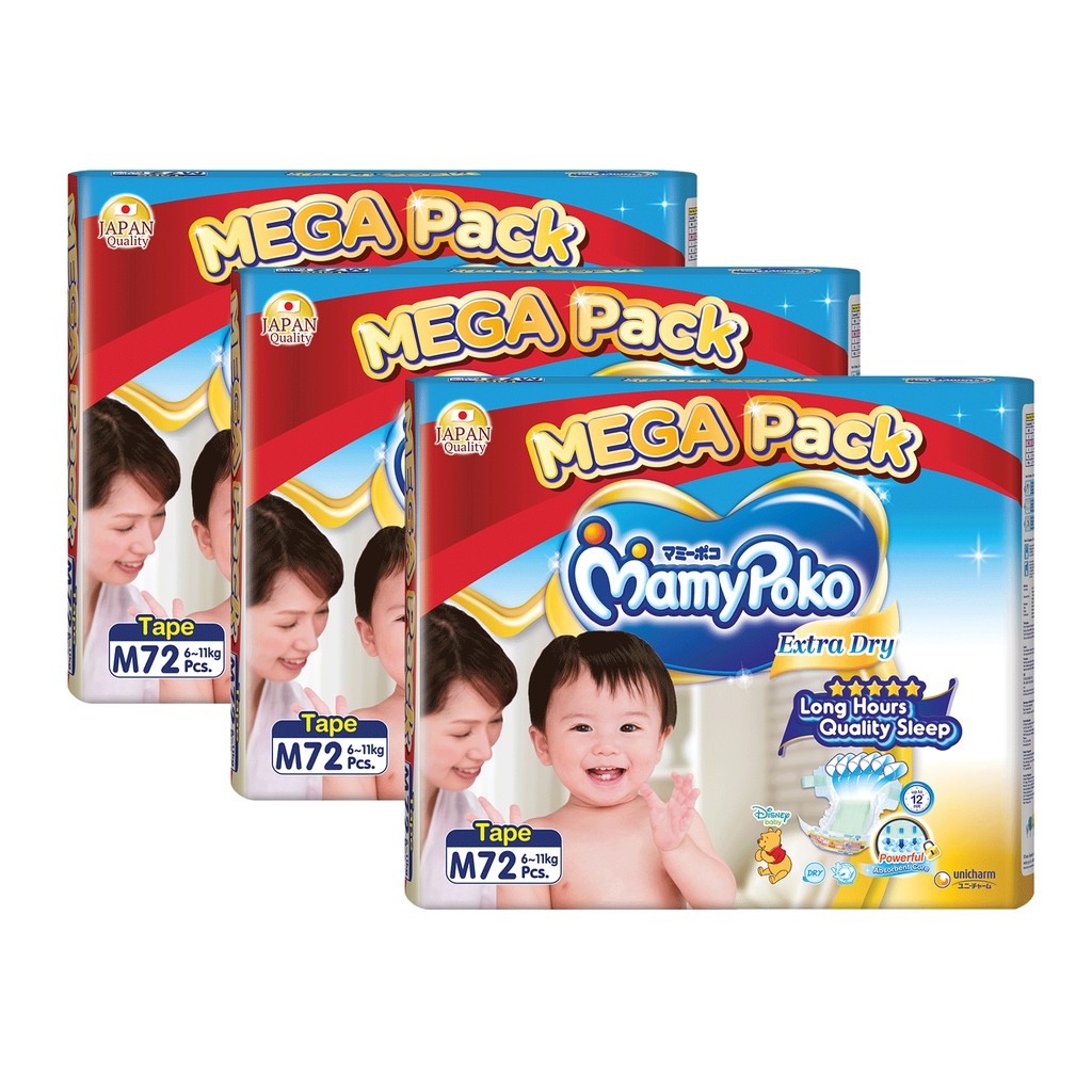 mamypoko extra dry mega pack