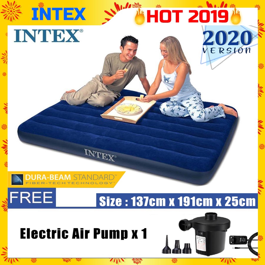 Me Original Intex 5 Size Single Twin Double Queen King Inflatable Air Bed Mattress Tilam Angin Udara Outdoor Katil Me01 Shopee Malaysia