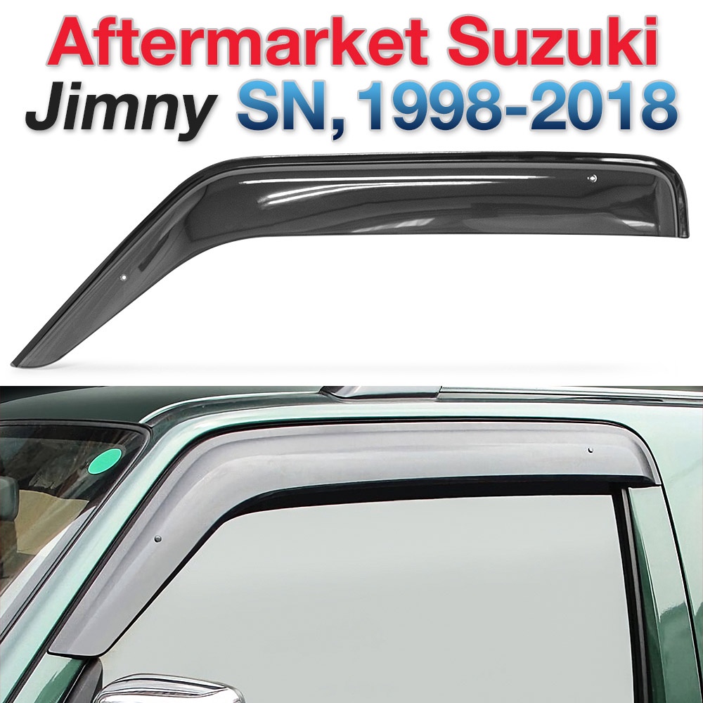 Tunez Window Door Visor Weather Shield - Suzuki Jimny SN (1998-2018