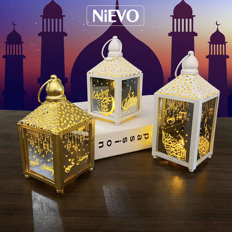 【Hari RAYA】Metal LED Storm Lantern 2021 Ramadan Decorations Muslim Islamic Eid Mubarak