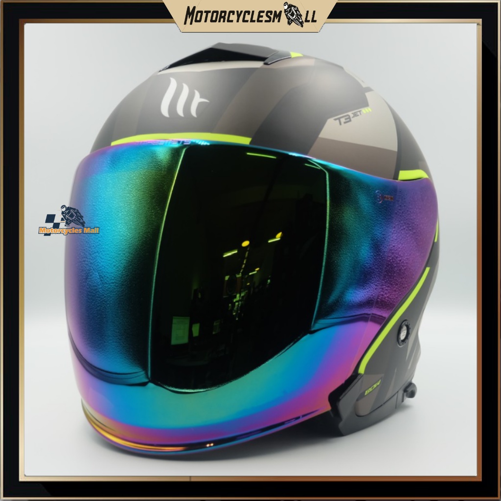Motorcyclesmall MT Helmets Visor Rainbow MT Rainbow Open Face Rainbow