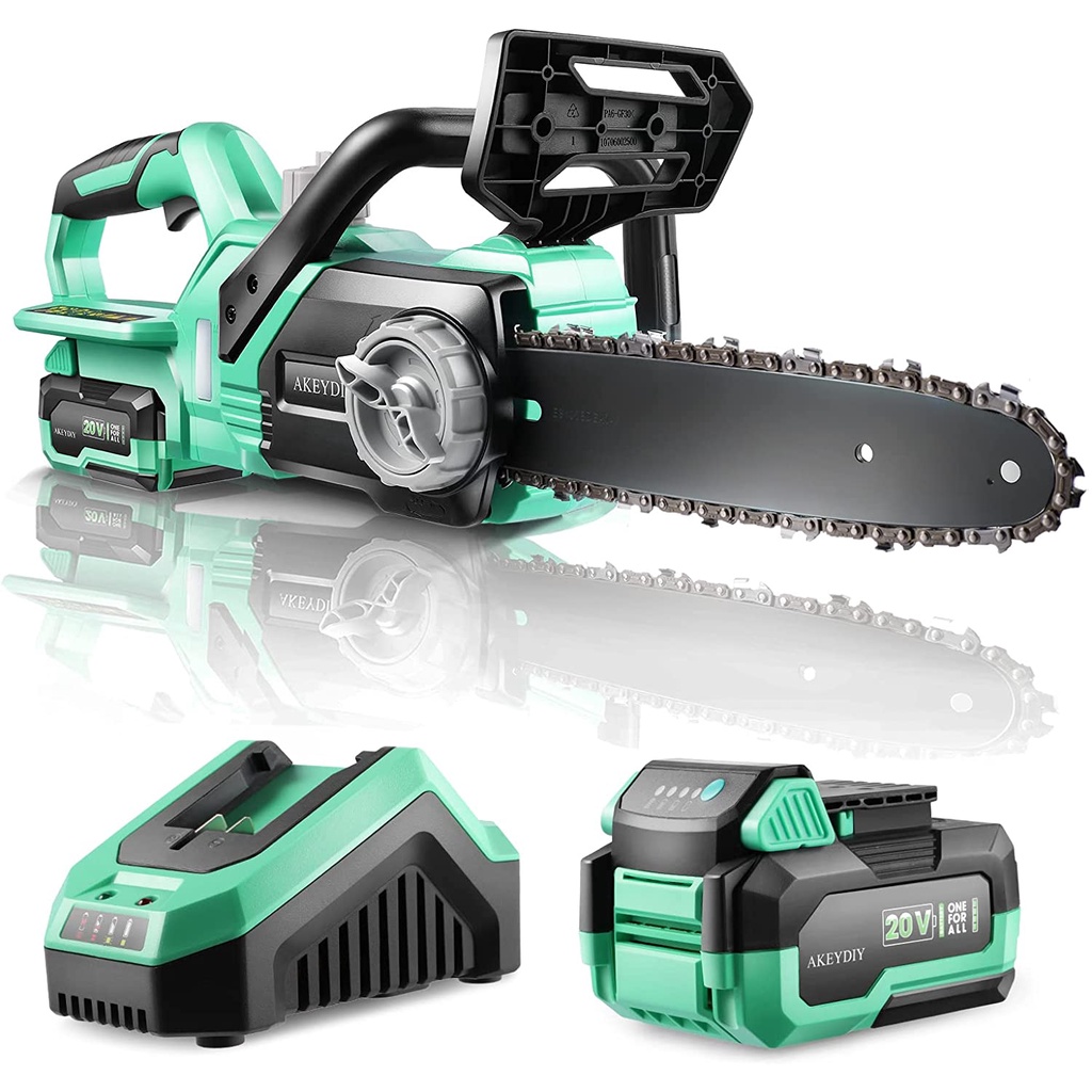 Upgrade Cordless Electric Chainsaw 10 inch Professional Battery Powered