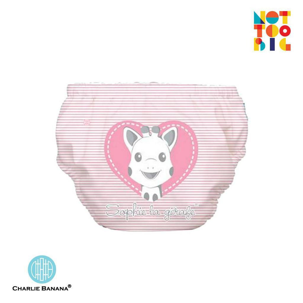 Charlie Banana Swim Diaper & Training Pants - Sophie Pencil Pink Heart