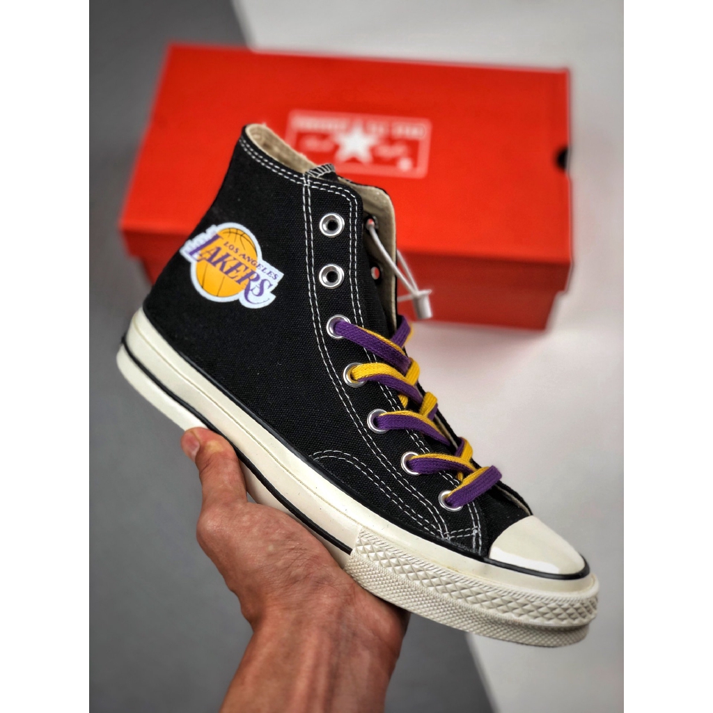 lakers converse shoes
