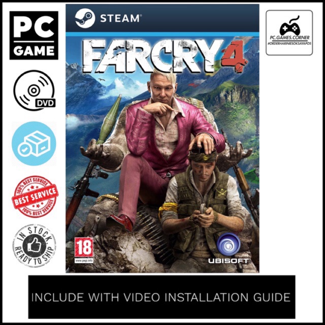 Pc Game Far Cry 4 Farcry 4 Gold Edition Offline Version Dvd Shopee Malaysia