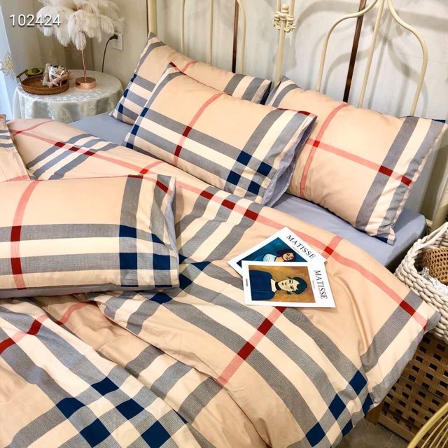 Burberry Cotton Bedding Set | Shopee Malaysia