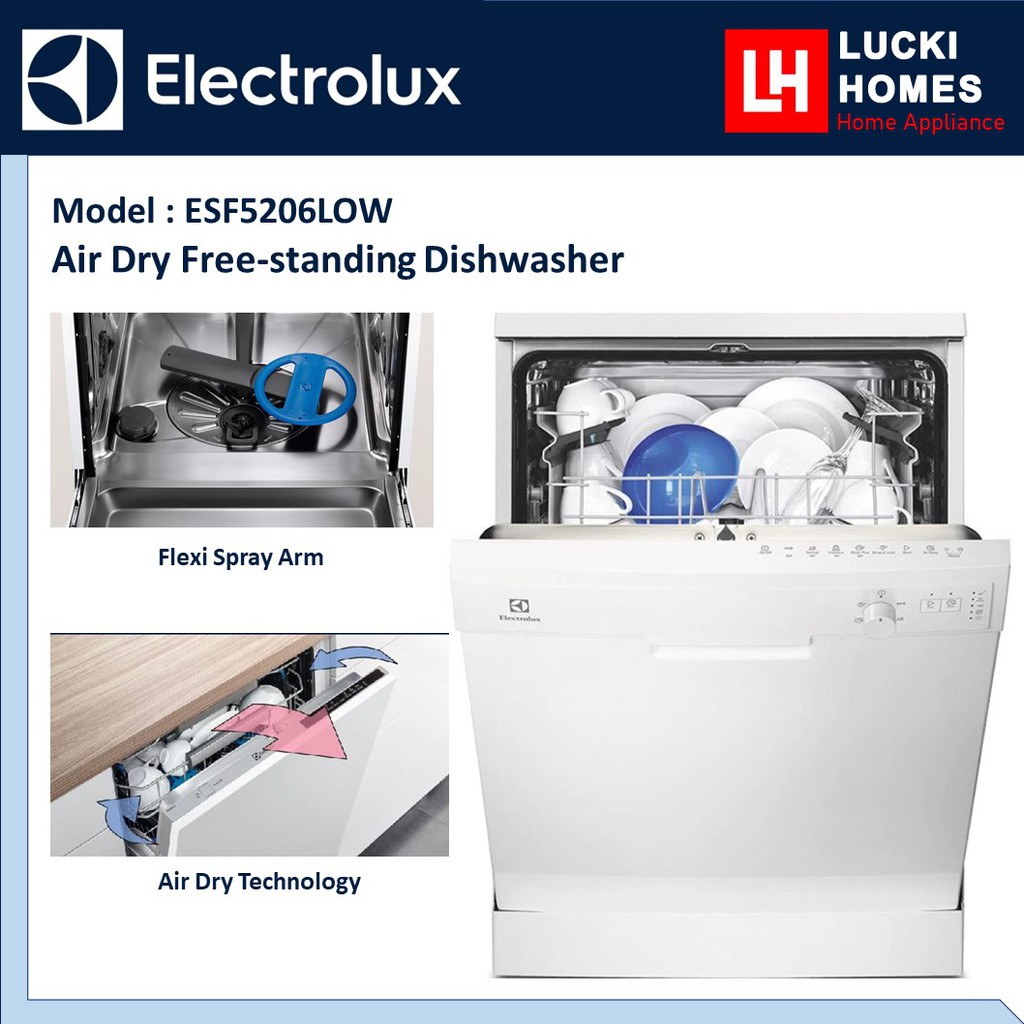 Electrolux ESF5206LOW Air Dry FreeStanding Dishwasher ubicaciondepersonas.cdmx.gob.mx