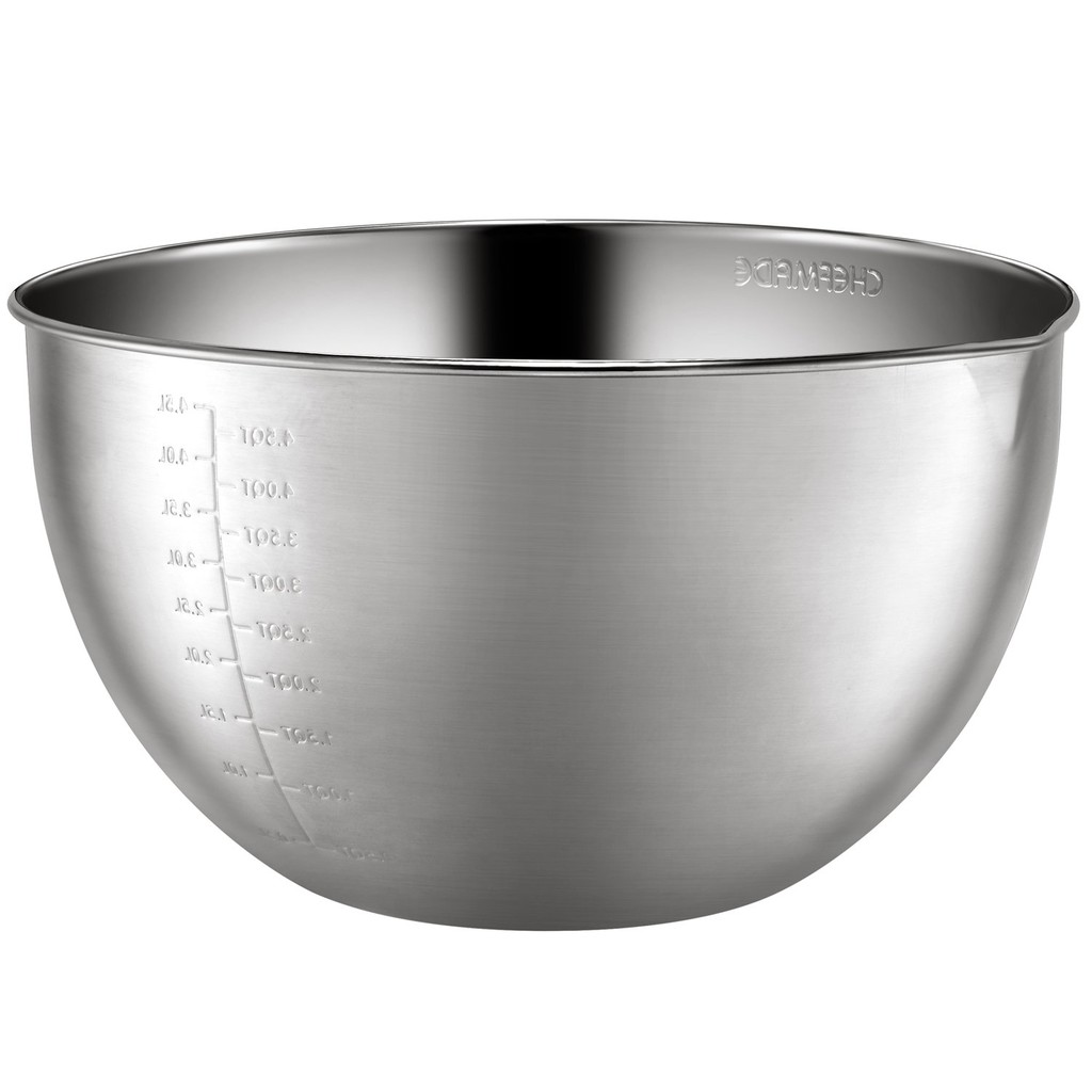 8/" 22cm 2 x Stainless Steel Kitchen Cake Food Grade Mixing Salad Serving Bowl