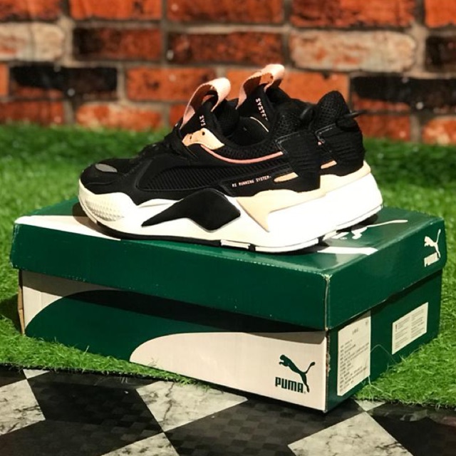 puma rsx pink and black