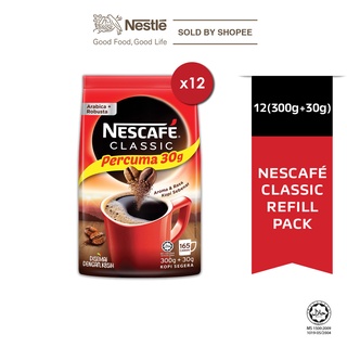 Image of Nescafe Classic Refill, Bonus Pack (330g x 12 packs)