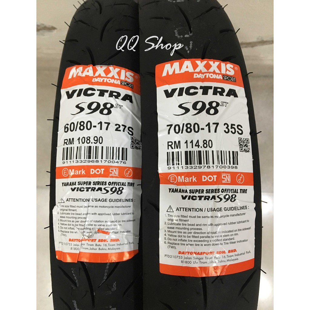 maxxis victra s98 tire pressure