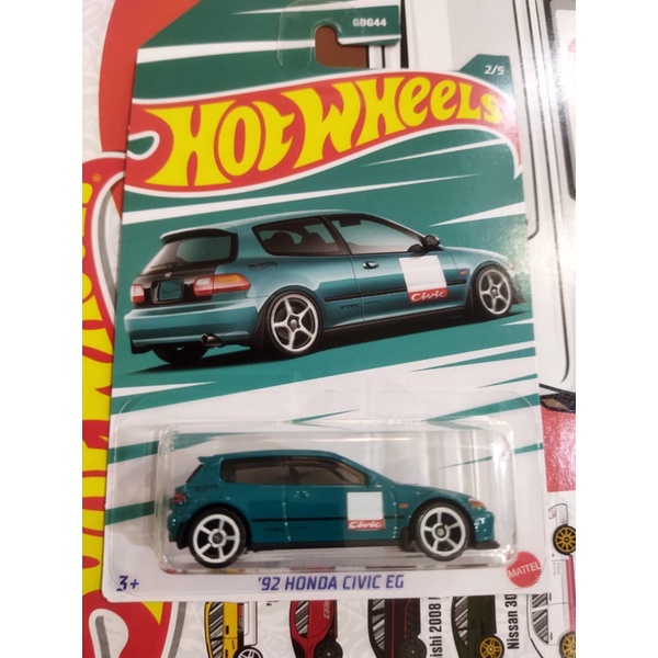 Hot Wheels 1/64 Honda Civic EG 1992 - Édition 58e Anniversaire Bleu & Or - Modèle 2026, Neuf Sous Blister - Fabriqué En Thaïlande