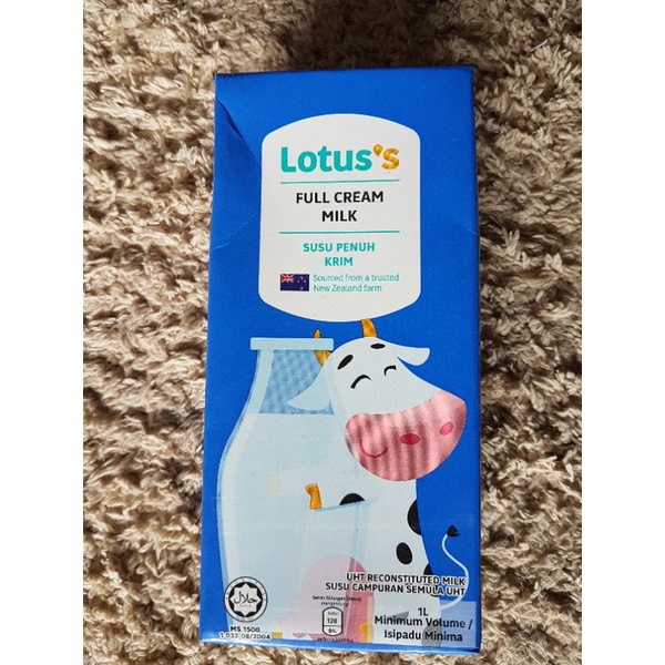 Lotus's Tesco Full Cream Milk/lotus milk/full cream milk/tesco milk/tesco full cream milk/Lotus