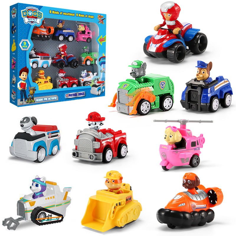 paw patrol 9 piece set