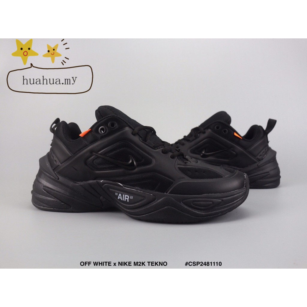 nike m2k tekno full black