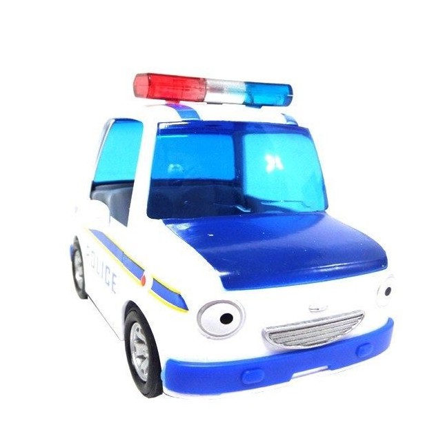 POLICE CAR PAT with Rookie Korean Character Die-cast Pull Back Car Toy Vehicle 