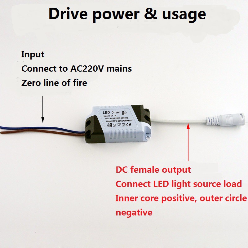 8-18W/8-24W LED Driver Dimmable Ceilling Light Transformer Power Supply Parts 