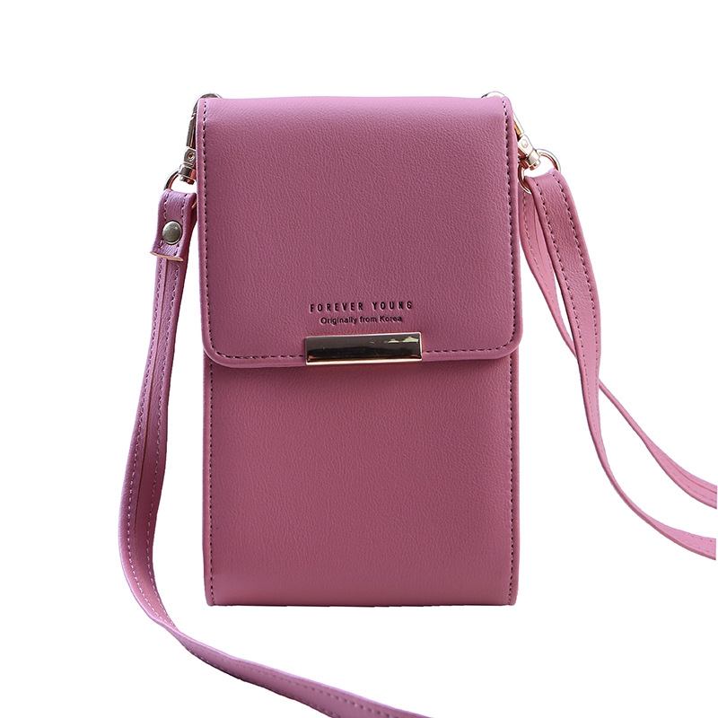 Forever Young Mobile Phone Purse Women Wallet Coin Shoulder Strap Bag Crossbody Bag | Shopee ...