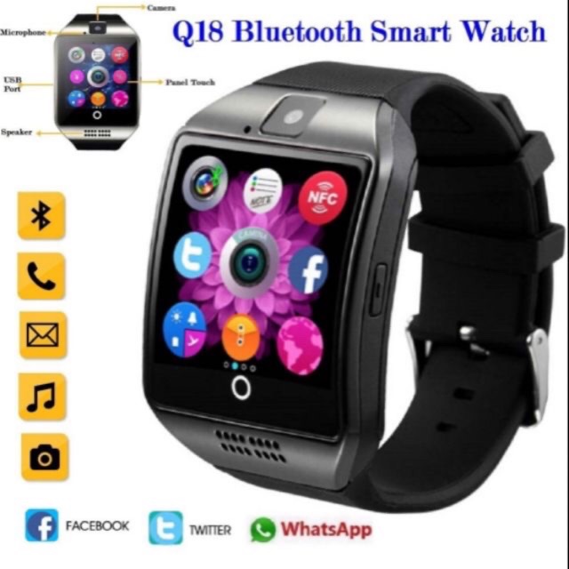 q18 smartwatch iphone