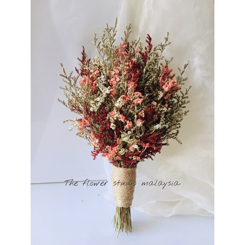 Bunga Tangan Pengantin Dried Flower Mixed Artificial Flower Hand Bouquet Bridal Bouquet