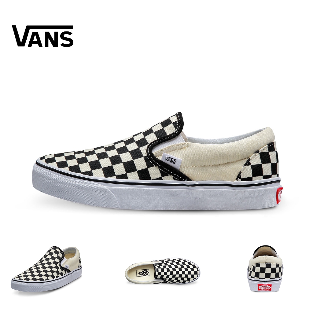 checkered vans slippers