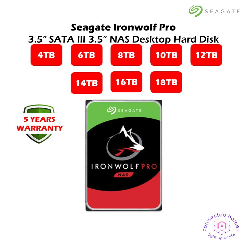 シーゲイト IronWolf Pro HDD(Helium)3.5inch SATA 6Gb S 10TB 7200RPM