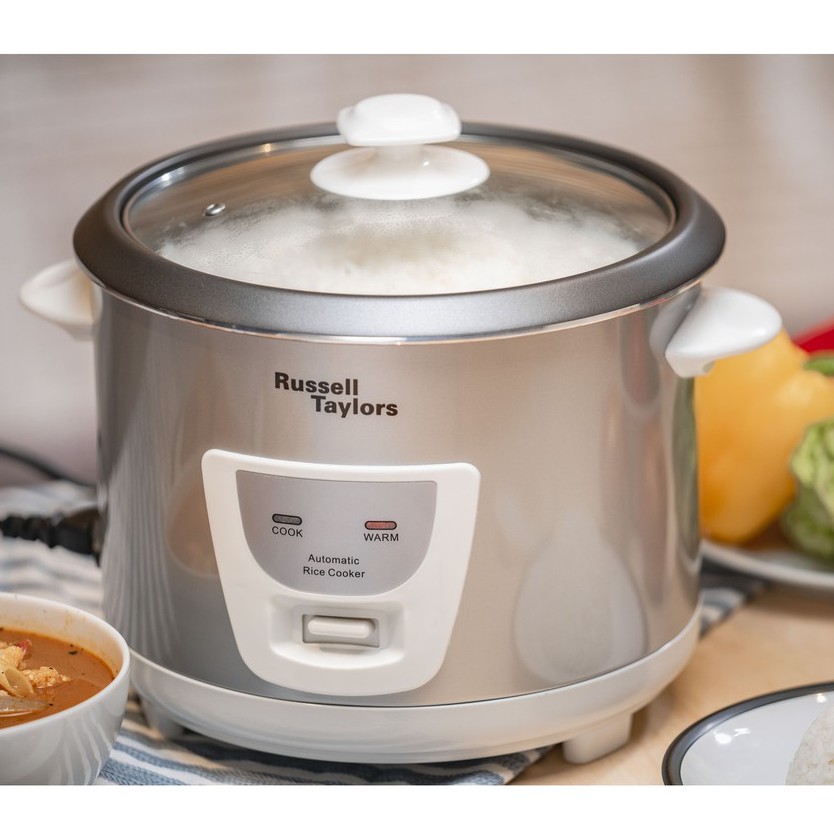 Russell Taylors Conventional Rice Cooker Steam Rack Included (1.8L) ERC