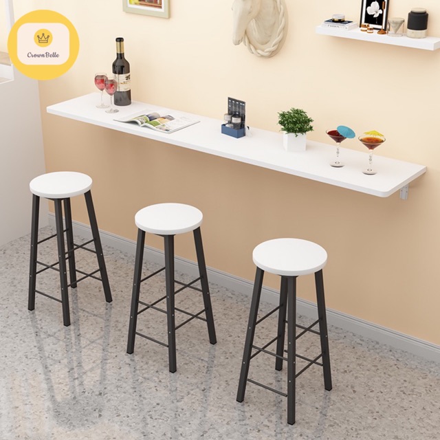 Simple Bar Table High Table With Bar Chair Stools Meja 