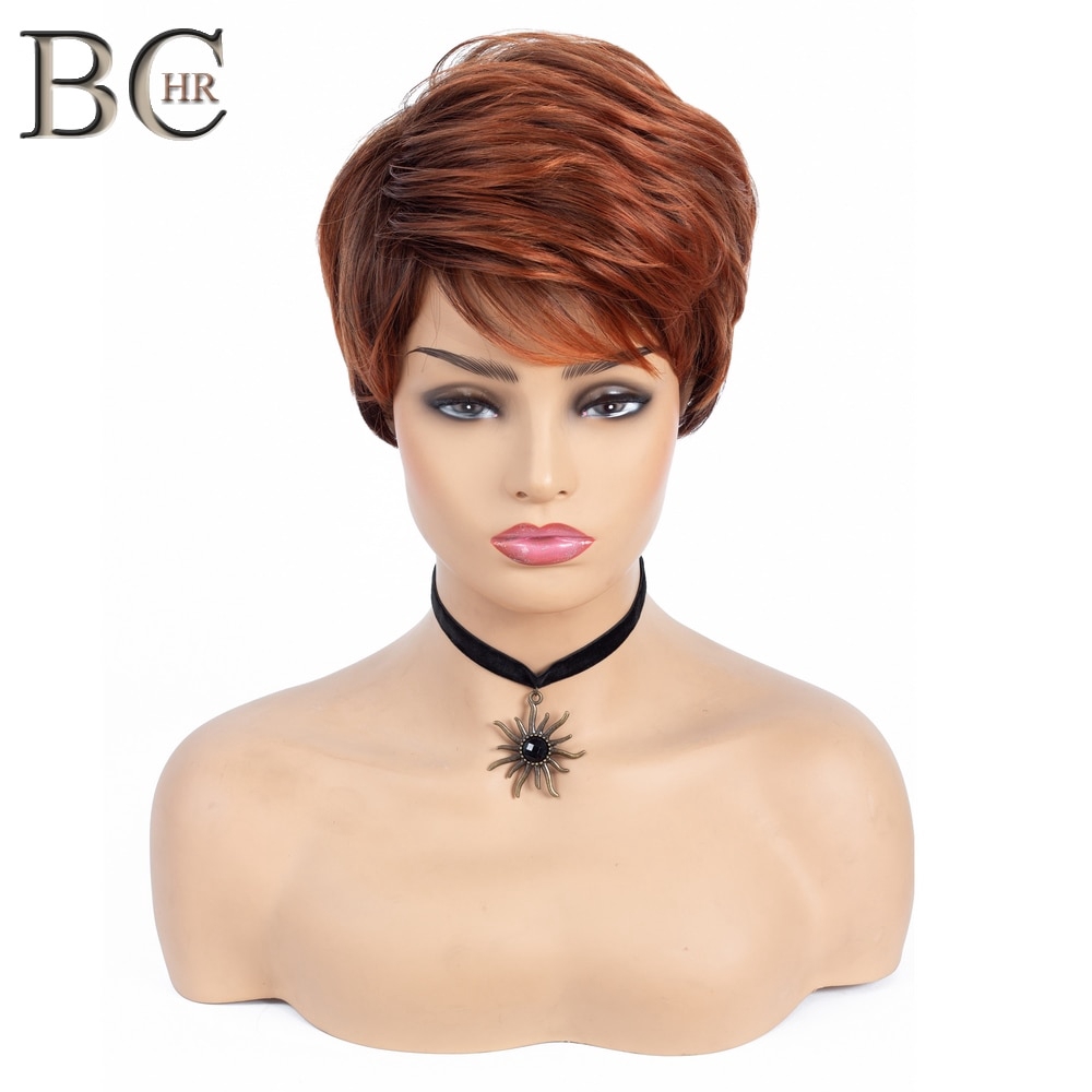 dark orange short wig